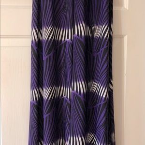 Long skirt Black/white/Purple